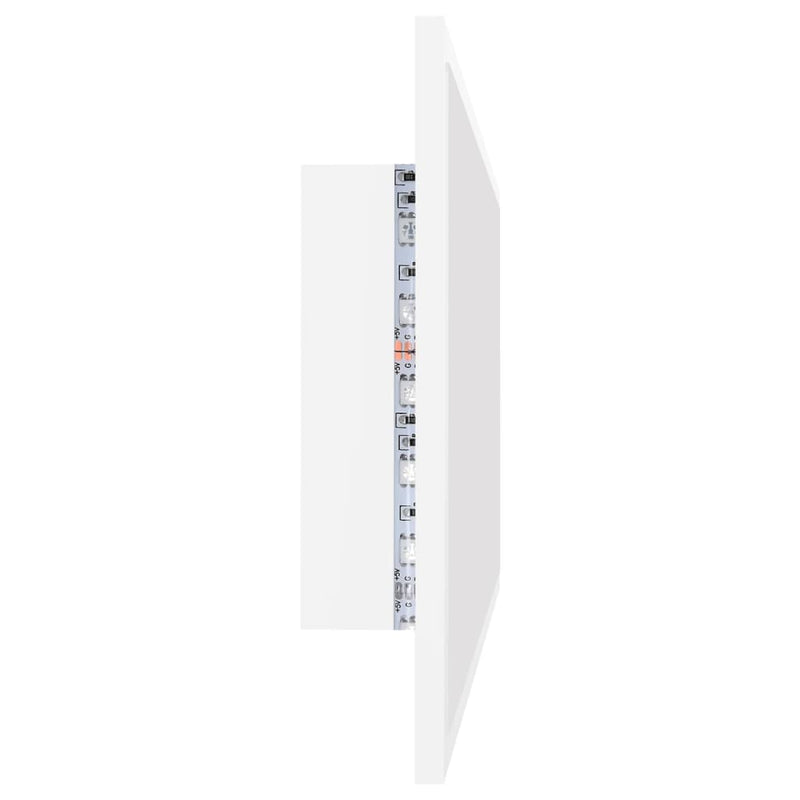 vidaXL LED Bathroom Mirror White 90x8.5x37 cm Acrylic