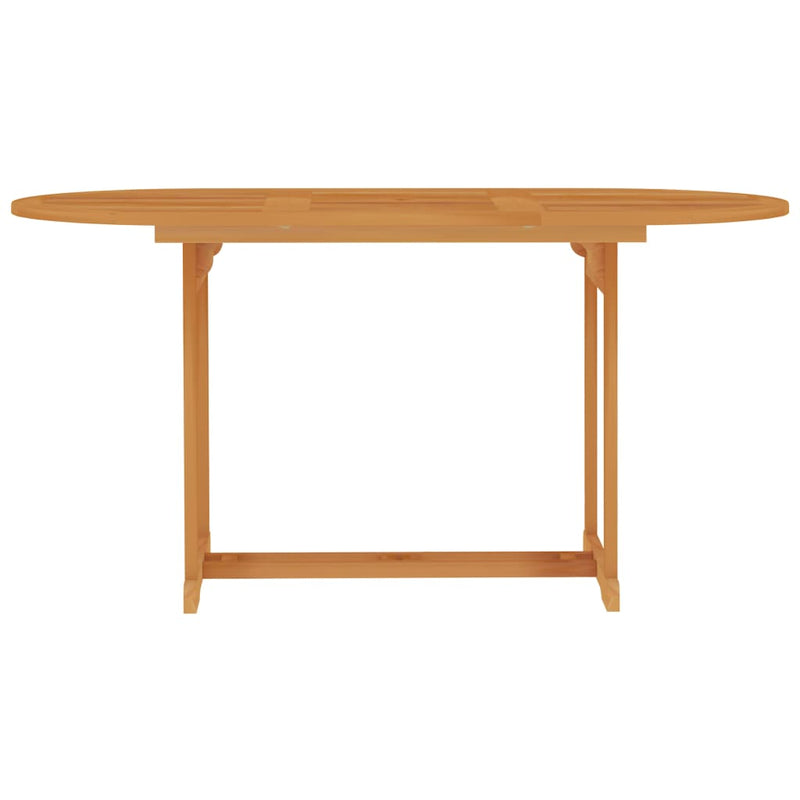 vidaXL 5 Piece Garden Dining Set Solid Teak Wood