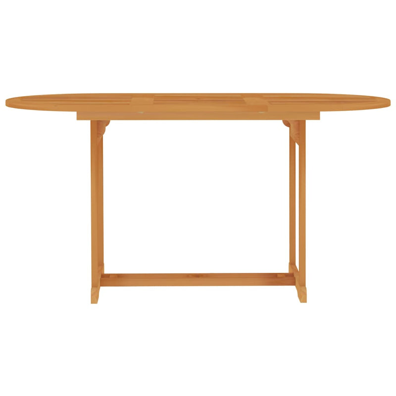 vidaXL 7 Piece Garden Dining Set Solid Teak Wood