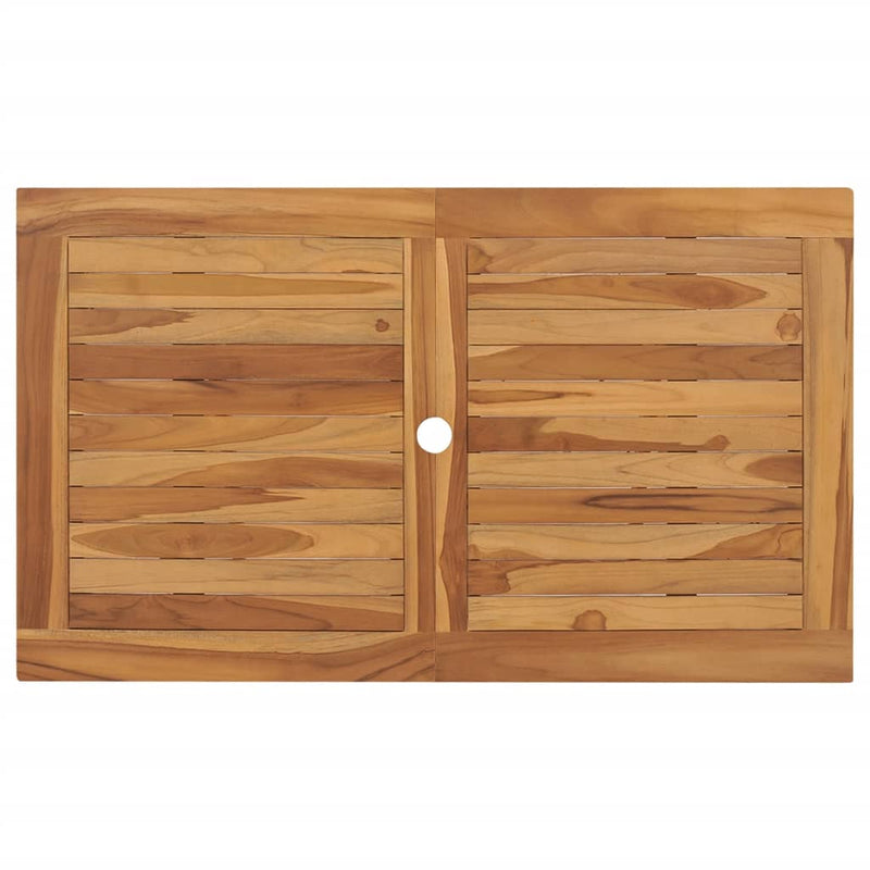 vidaXL 7 Piece Garden Dining Set Solid Teak Wood