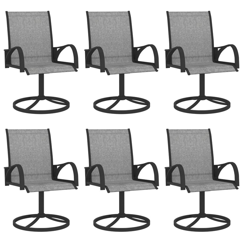 vidaXL 7 Piece Garden Dining Set Textilene and Steel