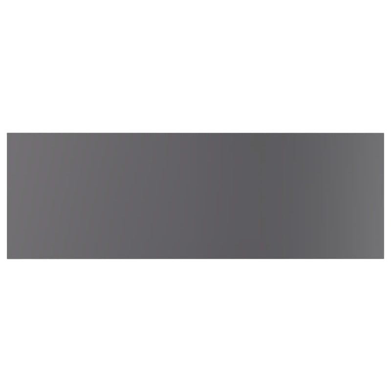 vidaXL Bookshelf Boards 4 pcs High Gloss Grey 60x20x1.5 cm Engineered Wood