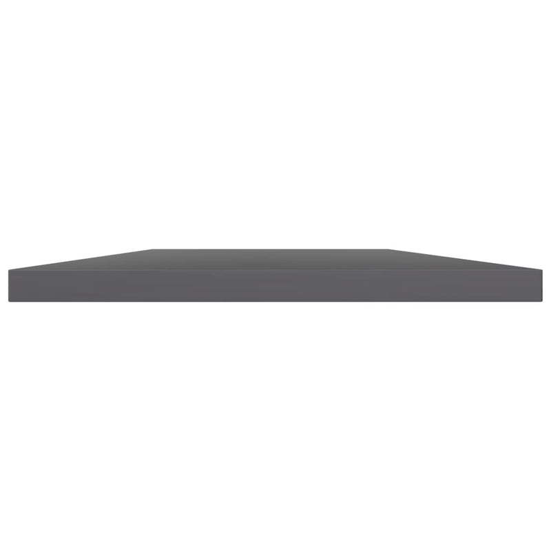 vidaXL Bookshelf Boards 4 pcs High Gloss Grey 60x40x1.5 cm Engineered Wood