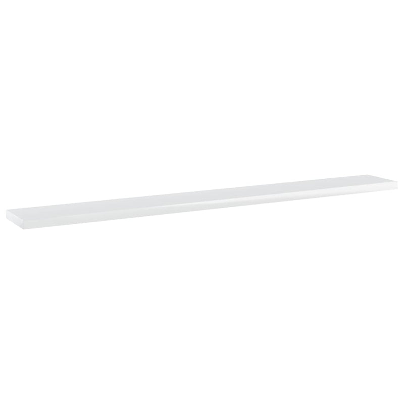 vidaXL Bookshelf Boards 4 pcs High Gloss White 80x10x1.5 cm Engineered Wood