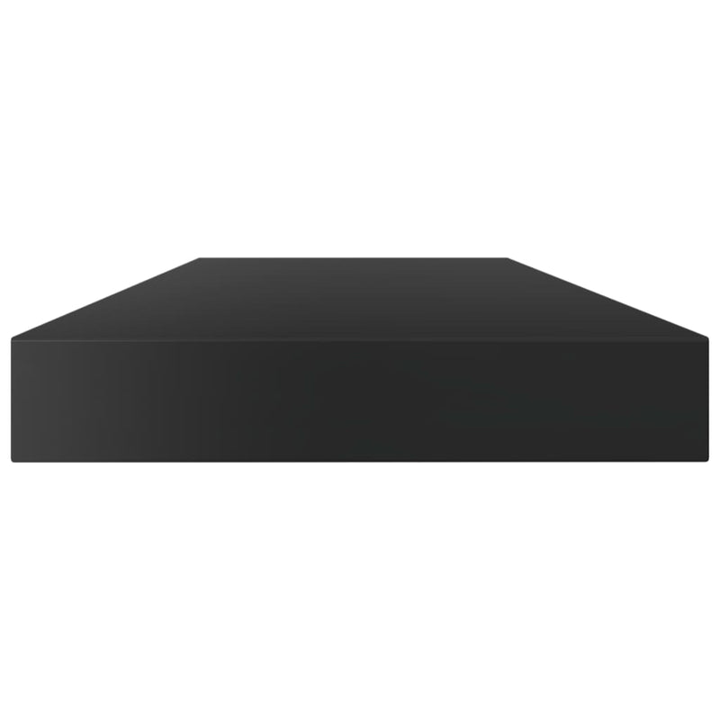 vidaXL Bookshelf Boards 4 pcs High Gloss Black 80x10x1.5 cm Engineered Wood