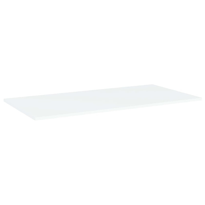 Bookshelf Boards 8 pcs White 80x20x1.5 cm Engineered Wood