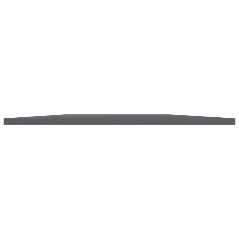 vidaXL Bookshelf Boards 4 pcs High Gloss Grey 80x30x1.5 cm Engineered Wood