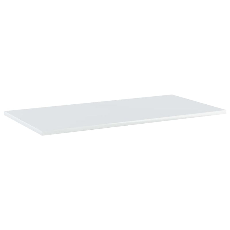 vidaXL Bookshelf Boards 4 pcs High Gloss White 80x40x1.5 cm Engineered Wood