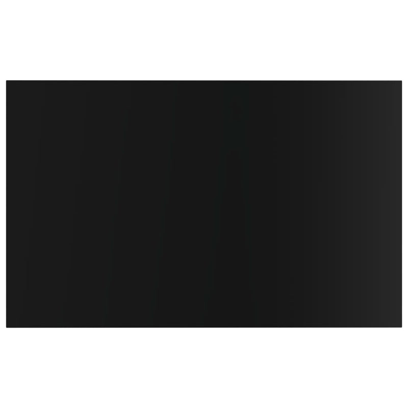 vidaXL Bookshelf Boards 4 pcs High Gloss Black 80x50x1.5 cm Engineered Wood