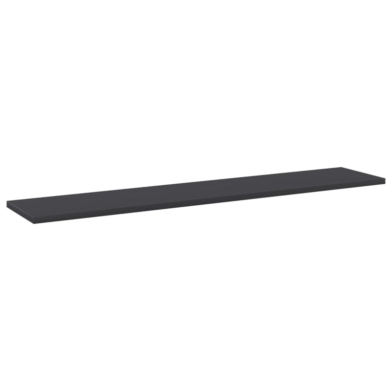 vidaXL Bookshelf Boards 4 pcs Grey 100x20x1.5 cm Engineered Wood