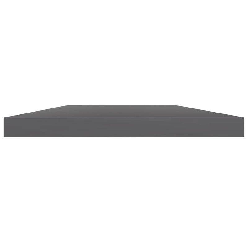 vidaXL Bookshelf Boards 4 pcs High Gloss Grey 100x20x1.5 cm Engineered Wood