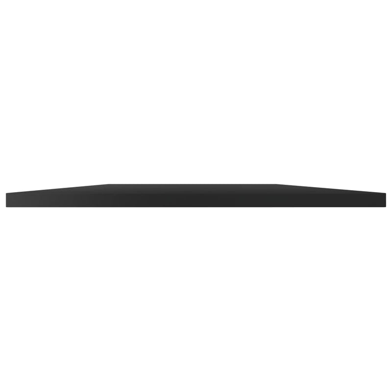 vidaXL Bookshelf Boards 4 pcs High Gloss Black 100x40x1.5 cm Engineered Wood