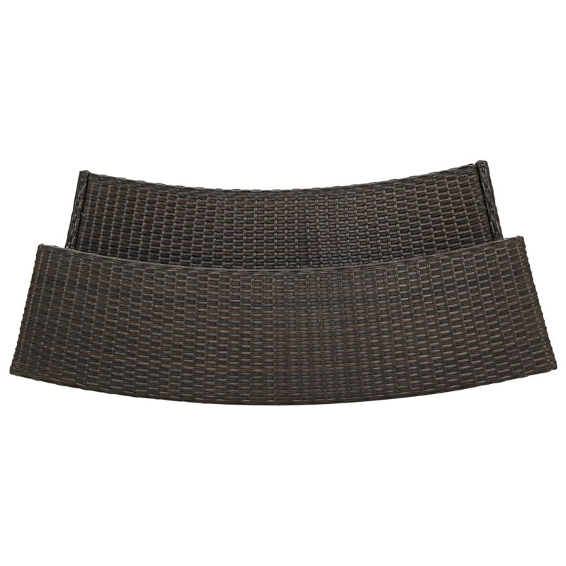 vidaXL 3 Piece Garden Bar Set Brown