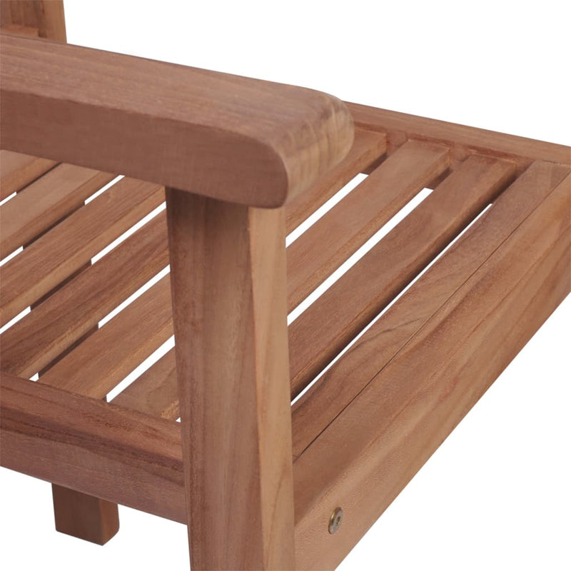 vidaXL Garden Chairs 4 pcs with Anthracite Cushions Solid Teak Wood
