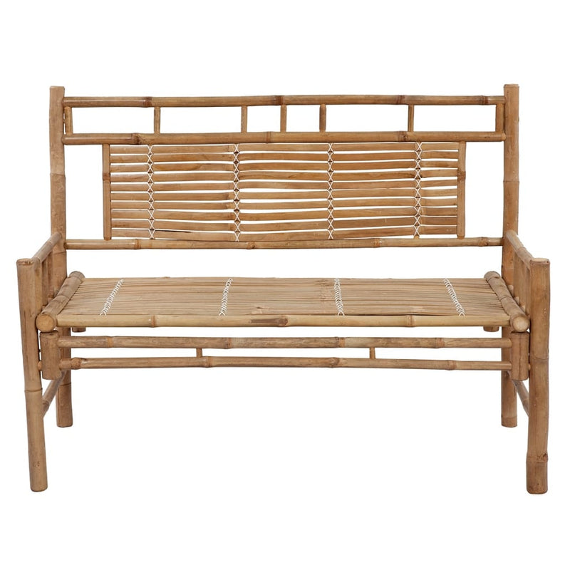 vidaXL Garden Bench with Cushion 120 cm Bamboo