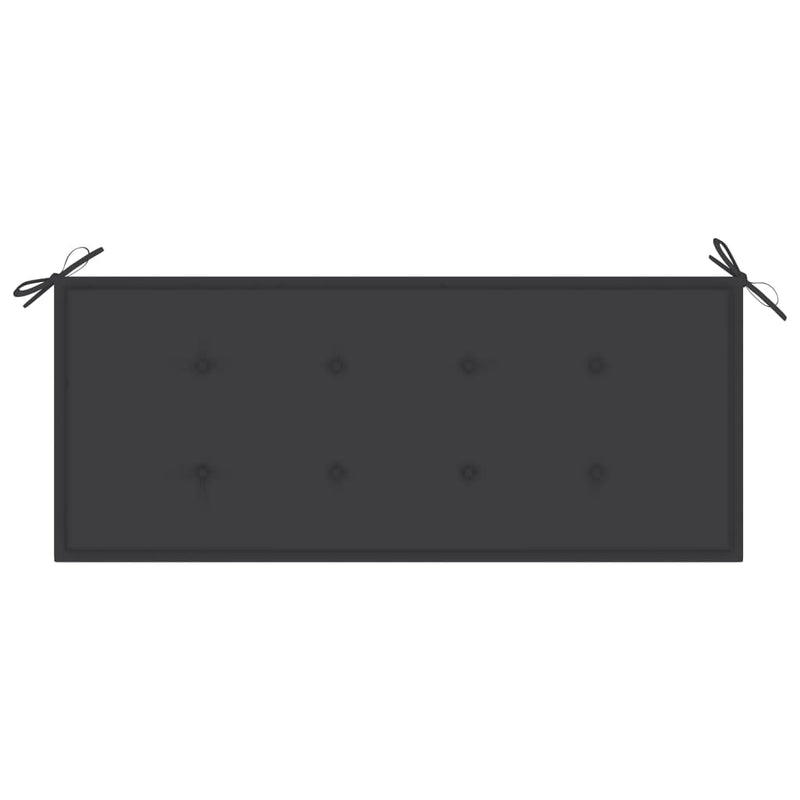 vidaXL Garden Bench with Cushion 120 cm Bamboo