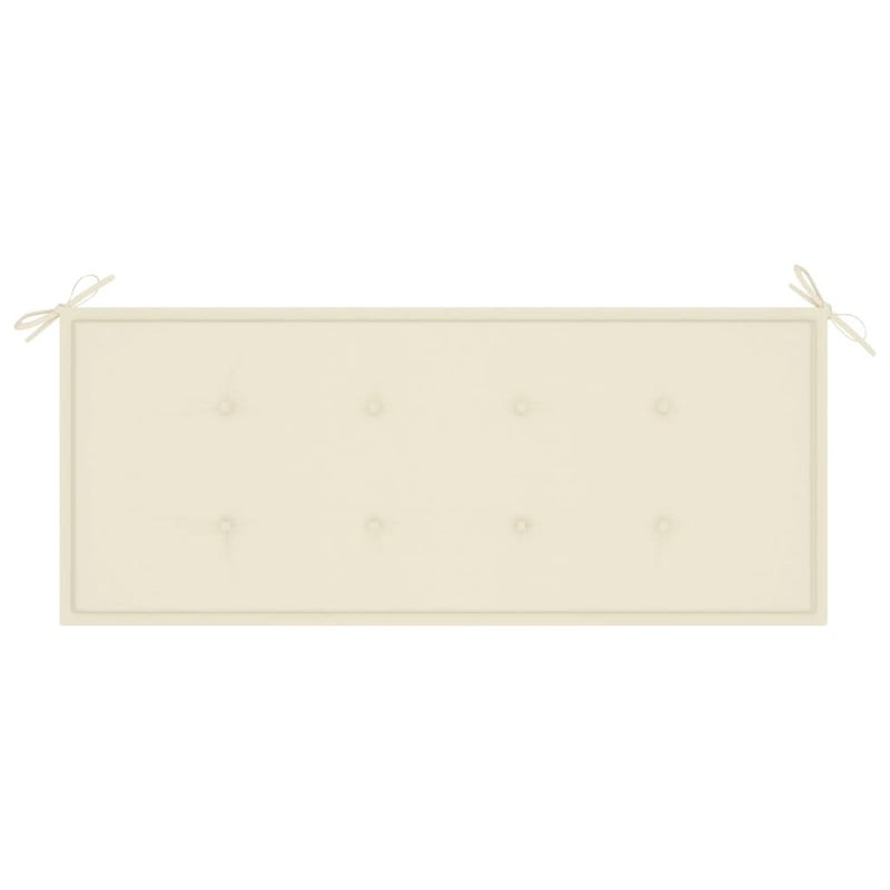 vidaXL Garden Bench with Cushion 120 cm Bamboo