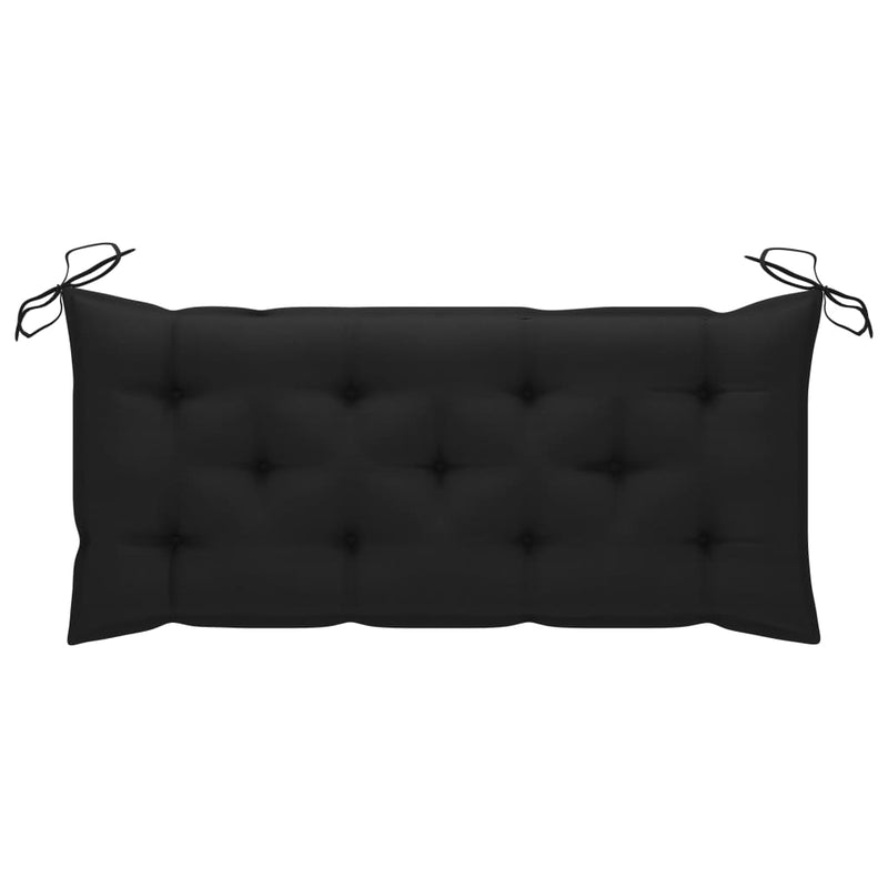 vidaXL Garden Bench with Cushion 120 cm Bamboo