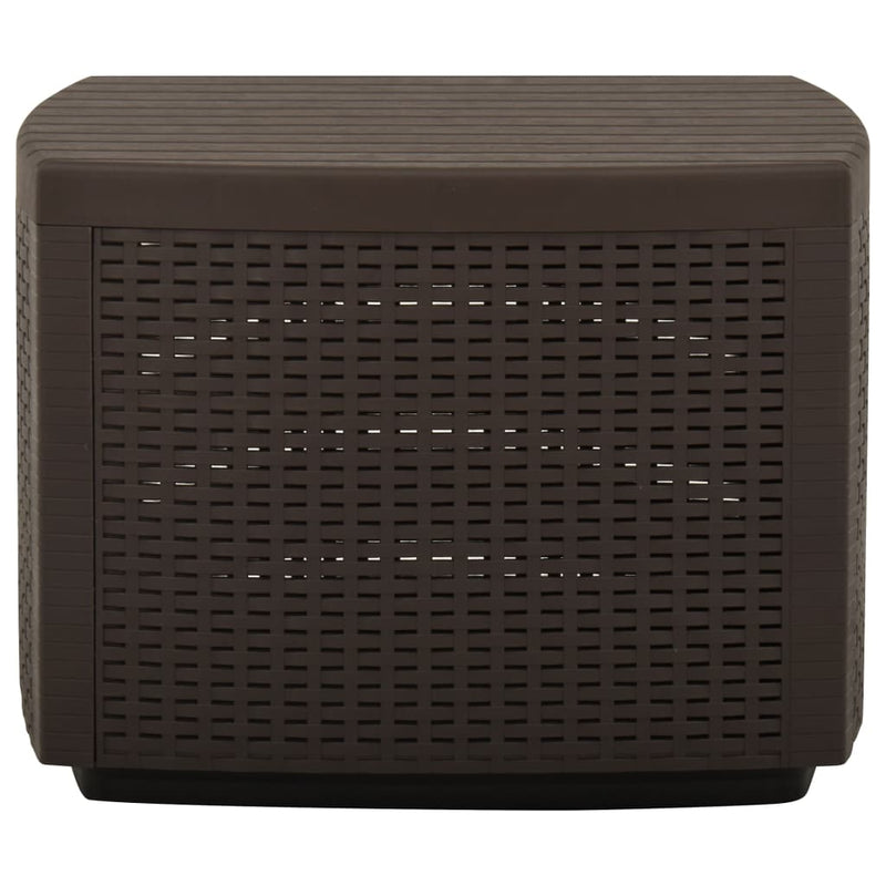 vidaXL Garden Table Mocha 53x53x40 cm Plastic