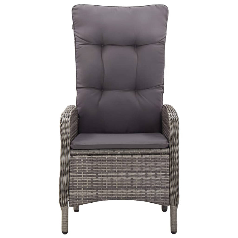 vidaXL 5 Piece Garden Dining Set Grey
