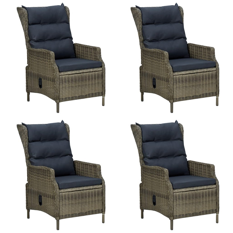 vidaXL 5 Piece Garden Dining Set Brown