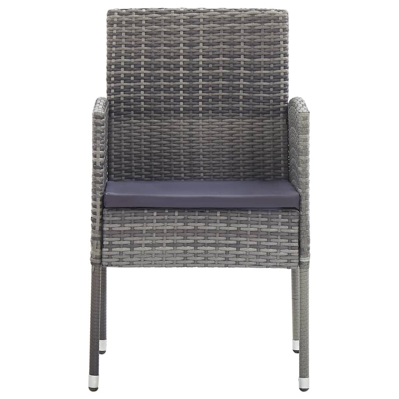 vidaXL 7 Piece Garden Dining Set Grey