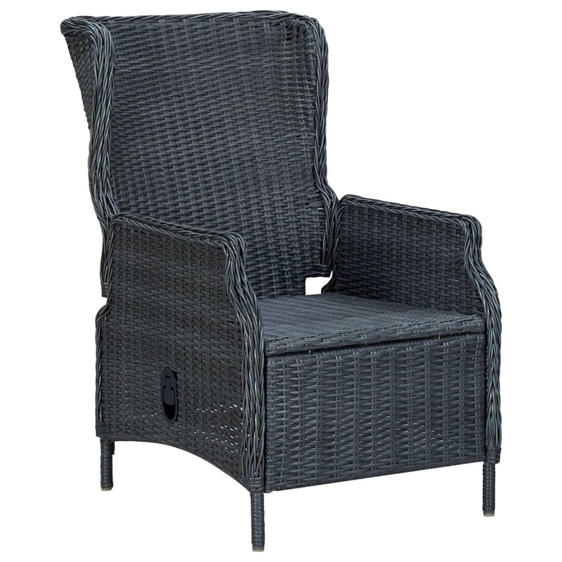 vidaXL 7 Piece Garden Dining Set Dark Grey