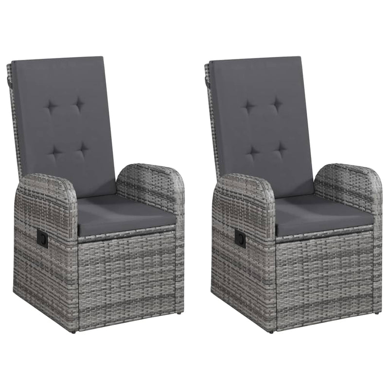 vidaXL 5 Piece Garden Dining Set Grey