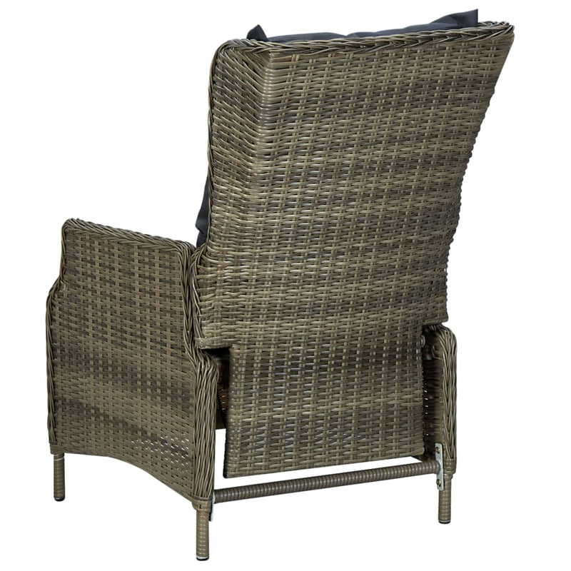 vidaXL 3 Piece Garden Dining Set Brown