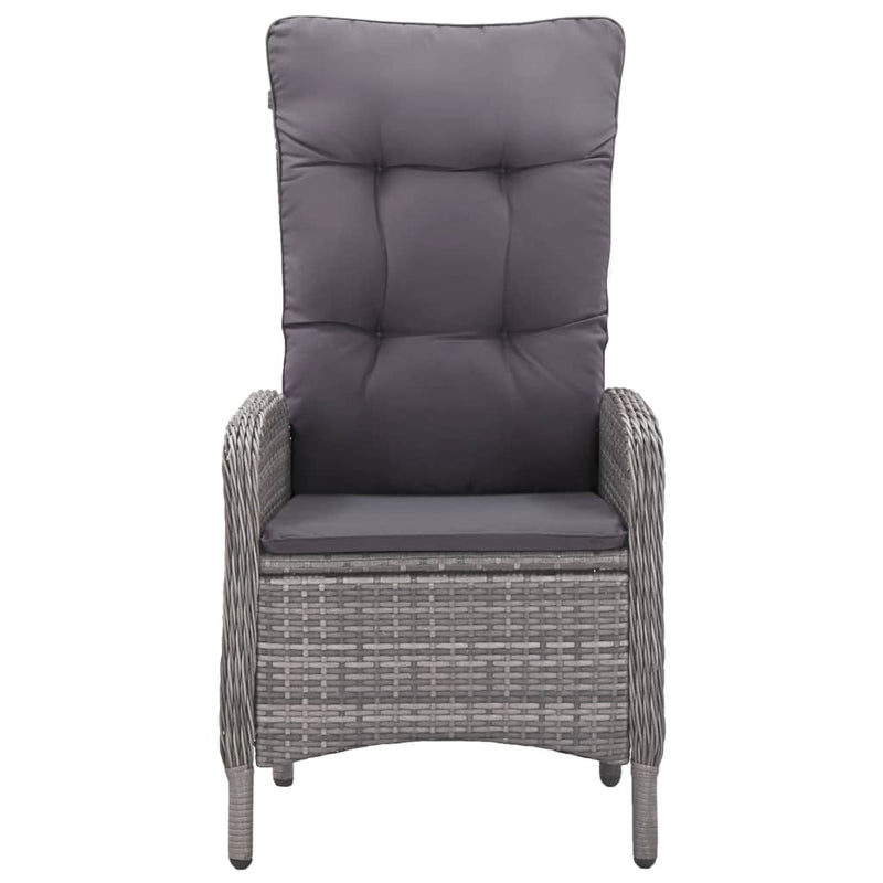 vidaXL 5 Piece Garden Dining Set Grey