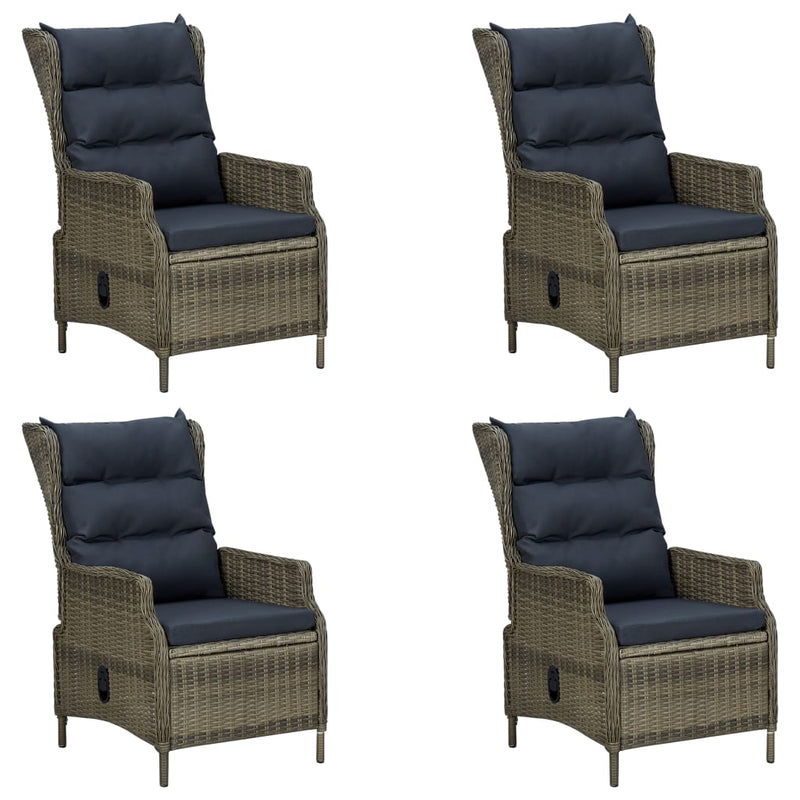 vidaXL 5 Piece Garden Dining Set Brown