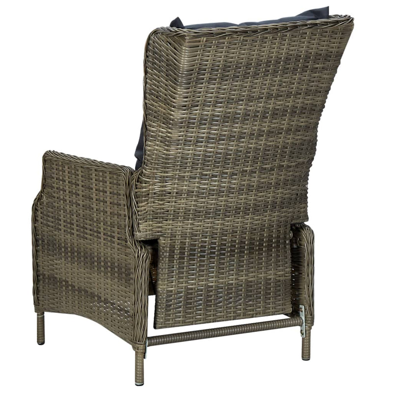 vidaXL 5 Piece Garden Dining Set Brown