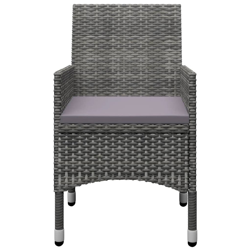 vidaXL 9 Piece Garden Dining Set Grey
