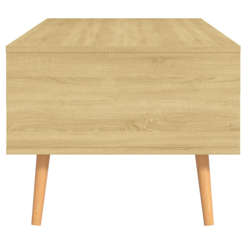 vidaXL Coffee Table Sonoma Oak 100x49.5x43 cm Engineered Wood