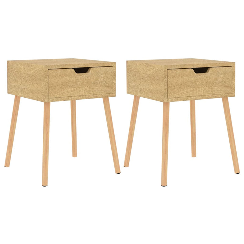 vidaXL Bedside Cabinets 2 pcs Sonoma Oak 40x40x56 cm Engineered Wood