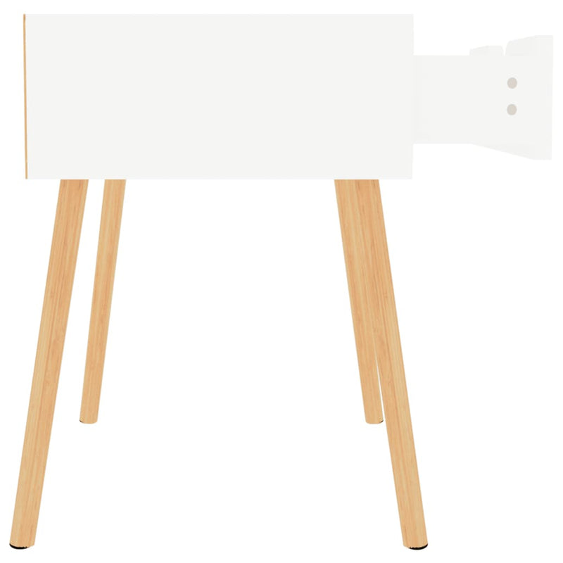 vidaXL Bedside Cabinet High Gloss White 40x40x56 cm Engineered Wood