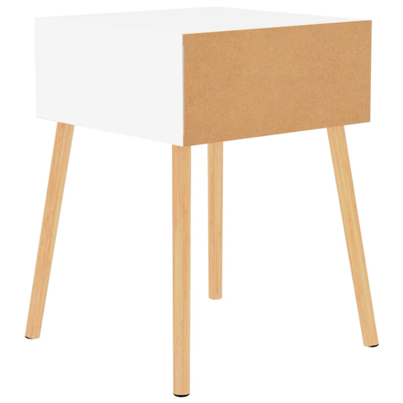 vidaXL Bedside Cabinets 2 pcs High Gloss White 40x40x56 cm Engineered Wood