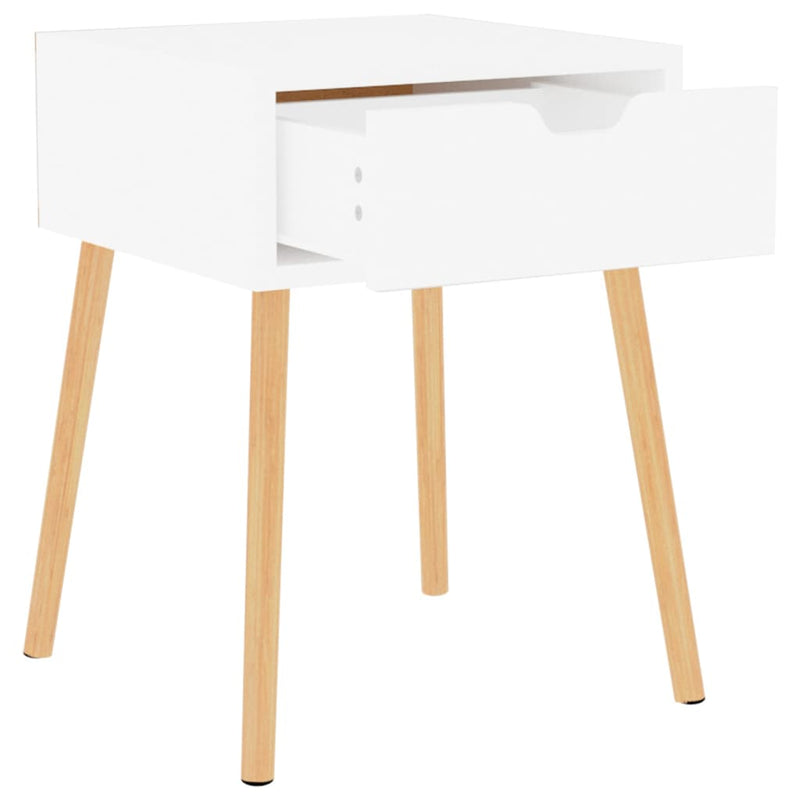 vidaXL Bedside Cabinets 2 pcs High Gloss White 40x40x56 cm Engineered Wood