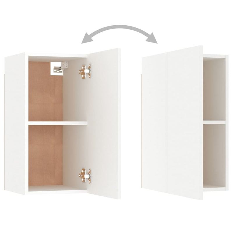vidaXL TV Cabinet White 30.5x30x60 cm Engineered Wood