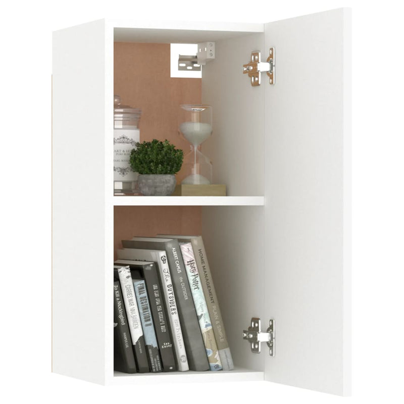 vidaXL TV Cabinet White 30.5x30x60 cm Engineered Wood
