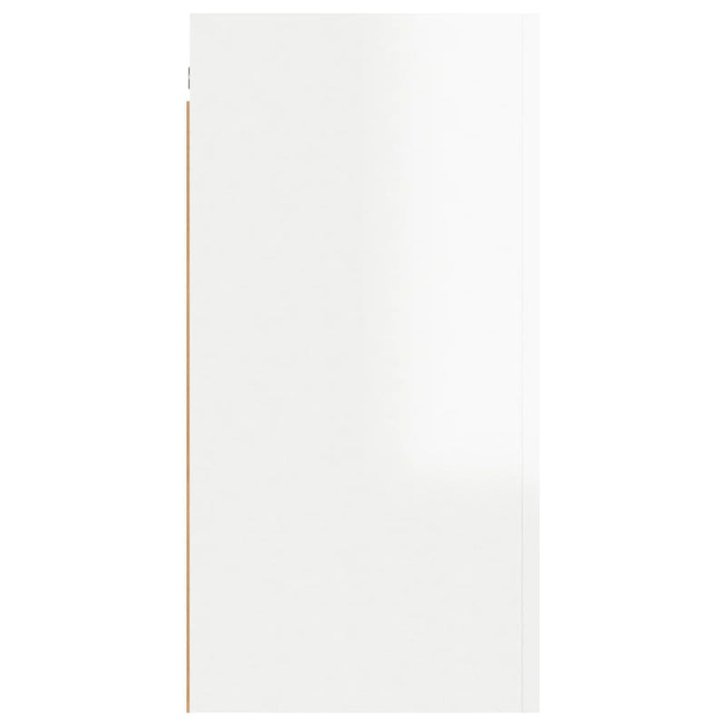 TV Cabinet High Gloss White 30.5x30x60 cm Engineered Wood