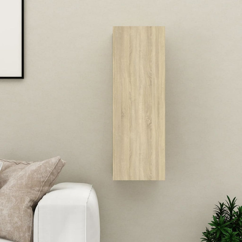 vidaXL TV Cabinet Sonoma Oak 30.5x30x90 cm Engineered Wood