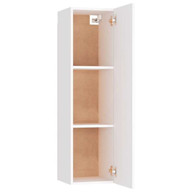 vidaXL TV Cabinets 2 pcs White 30.5x30x110 cm Engineered Wood