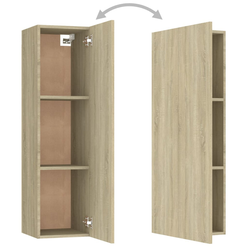 vidaXL TV Cabinets 2 pcs Sonoma Oak 30.5x30x110 cm Engineered Wood