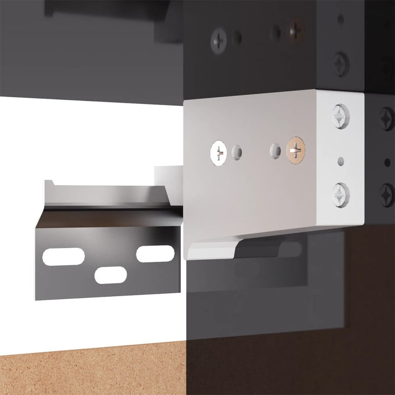 vidaXL TV Cabinet High Gloss Grey 30.5x30x110 cm Engineered Wood