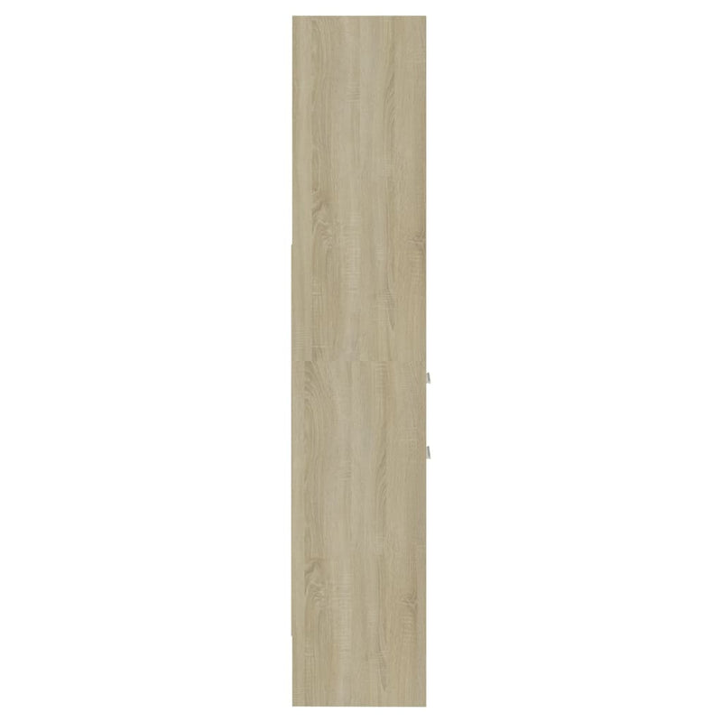 vidaXL Book Cabinet Sonoma Oak 40x35x180 cm Engineered Wood