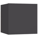 vidaXL Wall Mounted TV Cabinet Grey 30.5x30x30 cm