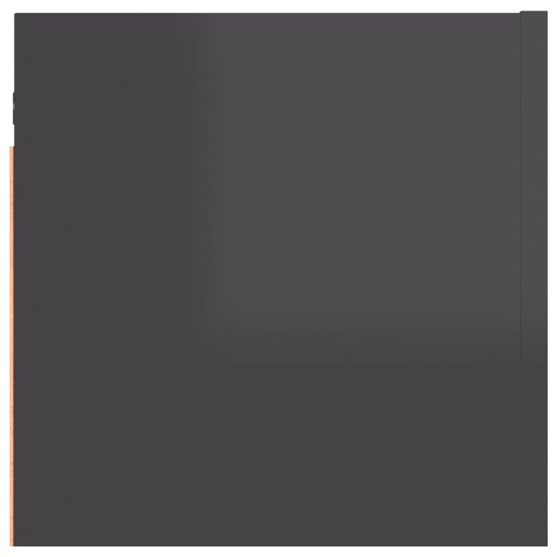 vidaXL Wall Mounted TV Cabinets 4 pcs High Gloss Grey 30.5x30x30 cm