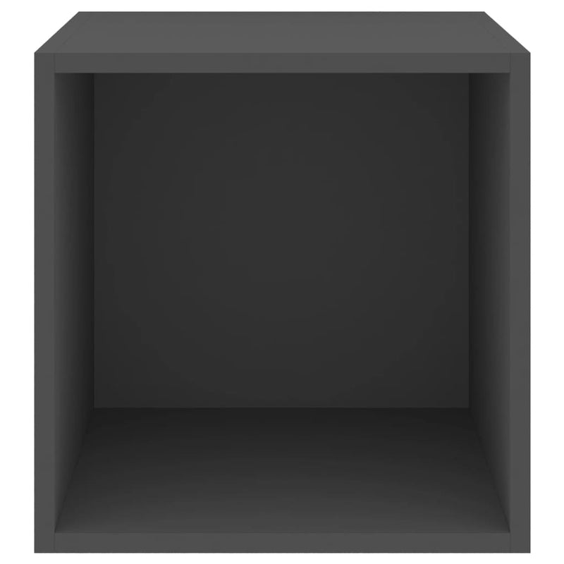 vidaXL Wall Cabinet Grey 37x37x37 cm Engineered Wood
