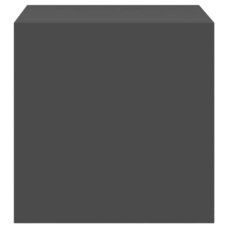 vidaXL Wall Cabinet Grey 37x37x37 cm Engineered Wood